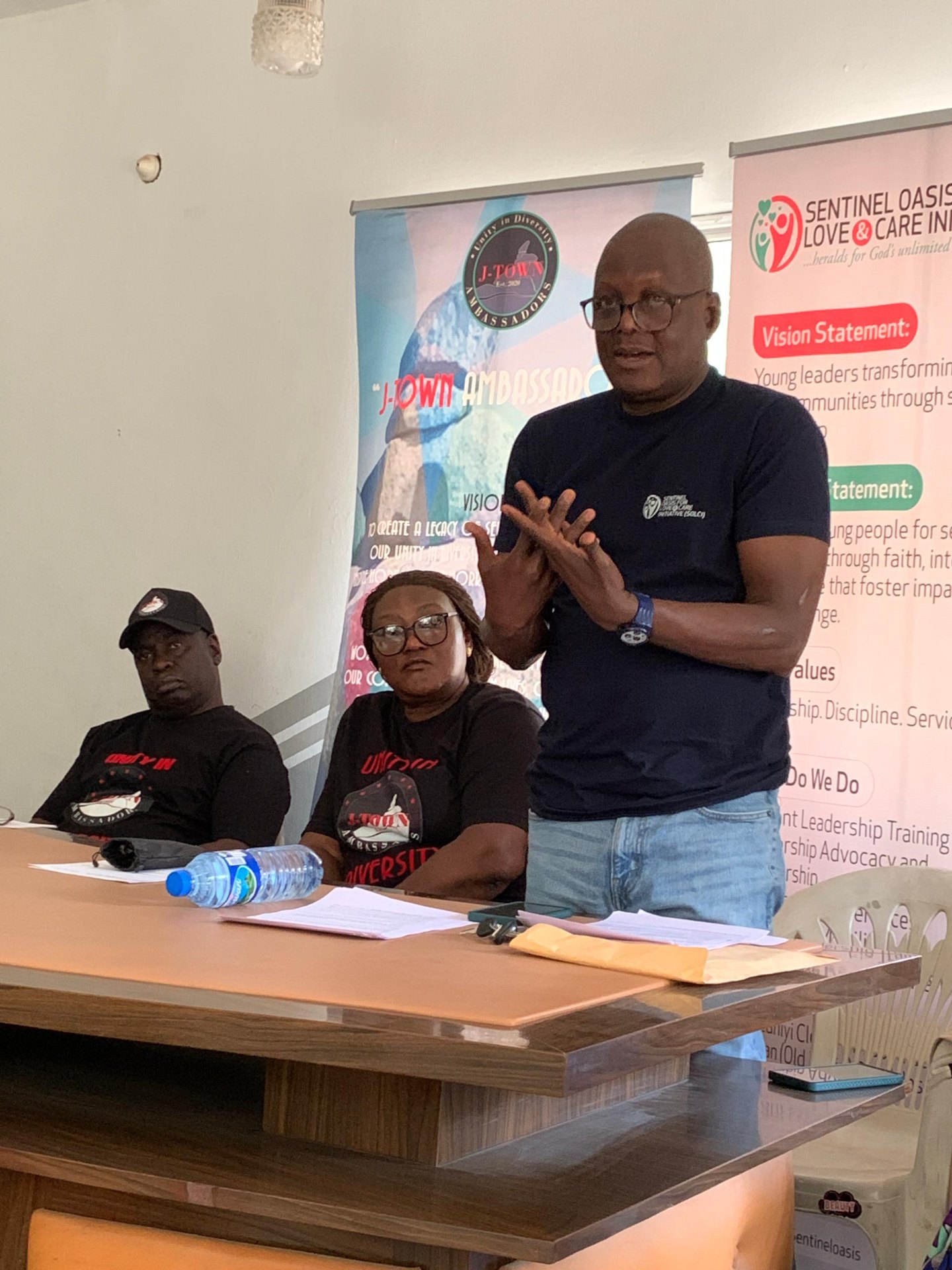 Haroun Harry Audu addressing a stakeholder gathering